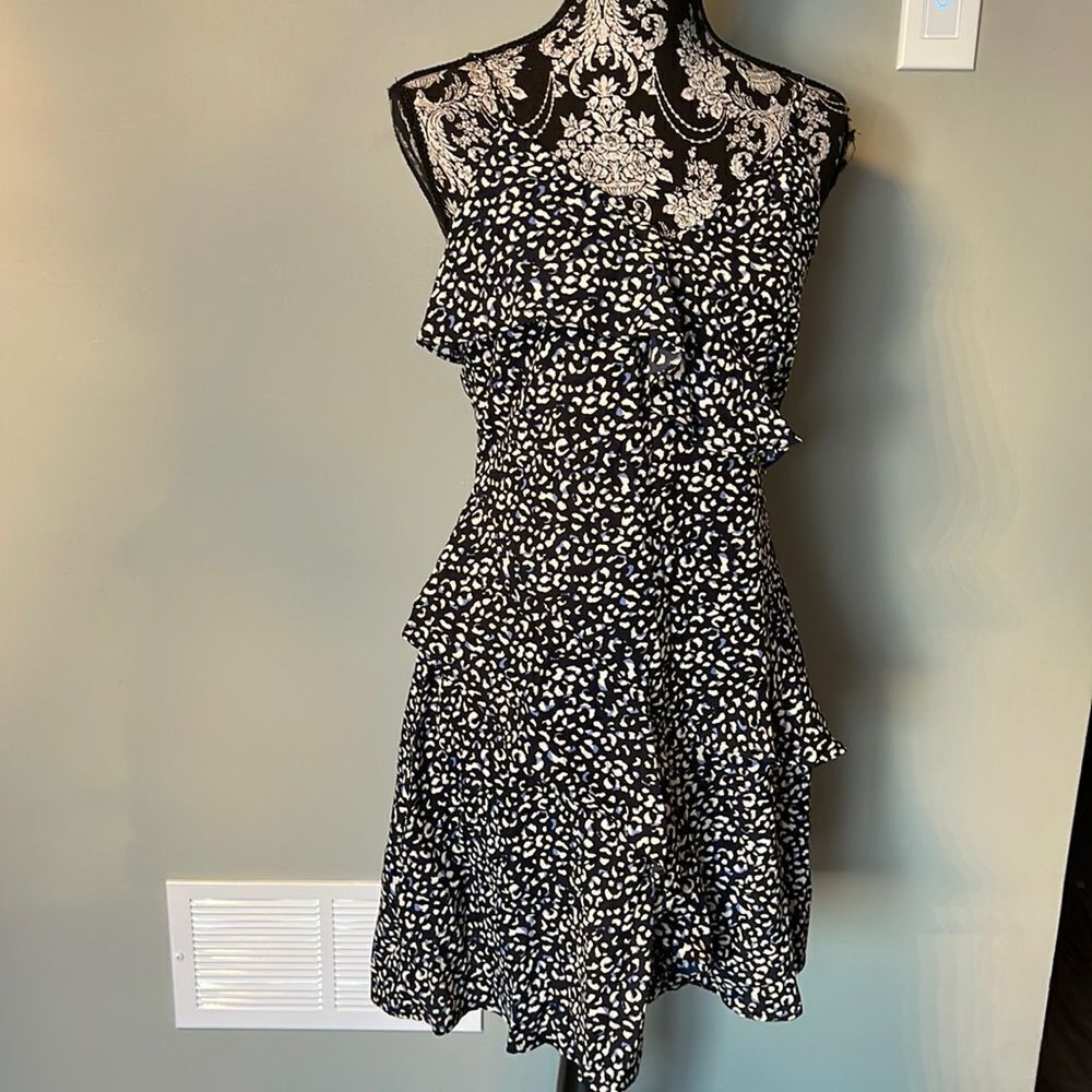 Design Lab NEW Spaghetti Strap Ruffle Dress